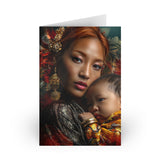 Greeting Card - Mother and Child Portrait Art Card (Single or 10-Pack)