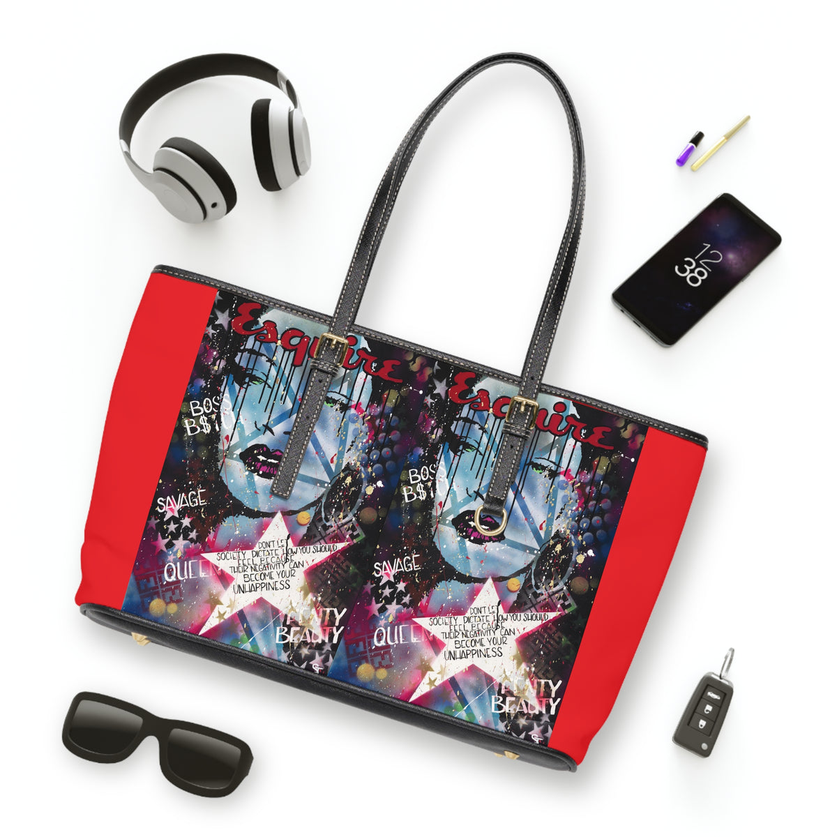 "Be The Boss -Rihanaa Tribute" PU Leather Shoulder Bag