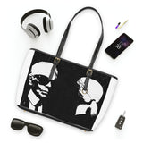 "Label Whore Karl Lagerfeld Tribute" PU Leather Shoulder Bag