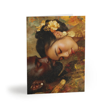Greeting Card — Romantic Multicultural Portrait (Set of 8/16/24)