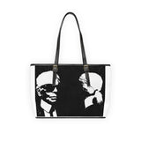 "Label Whore Karl Lagerfeld Tribute" PU Leather Shoulder Bag