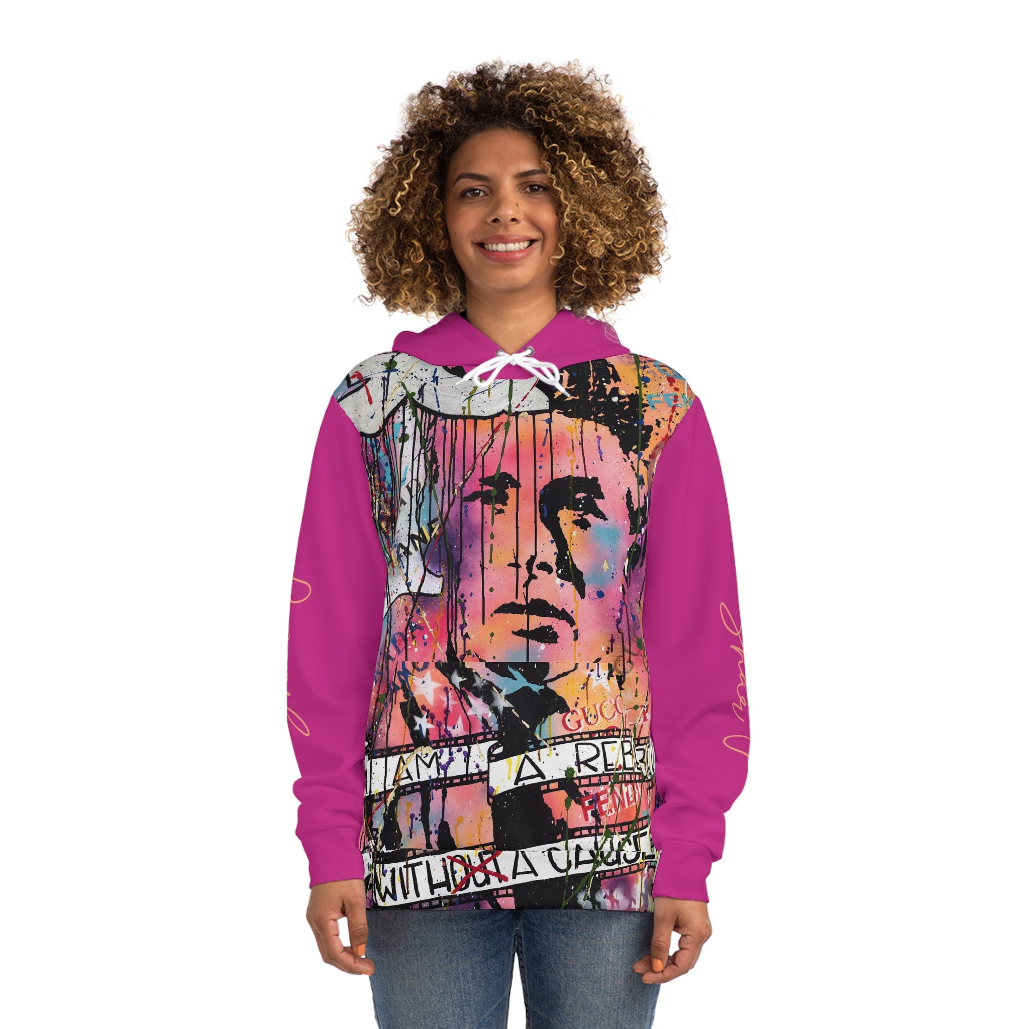 "Rebel With A Cause" AOP Fashion Hoodie
