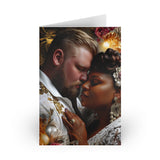 Romantic Wedding Greeting Card — Diverse Couple Love Anniversary Card (Single or Pack of 10)
