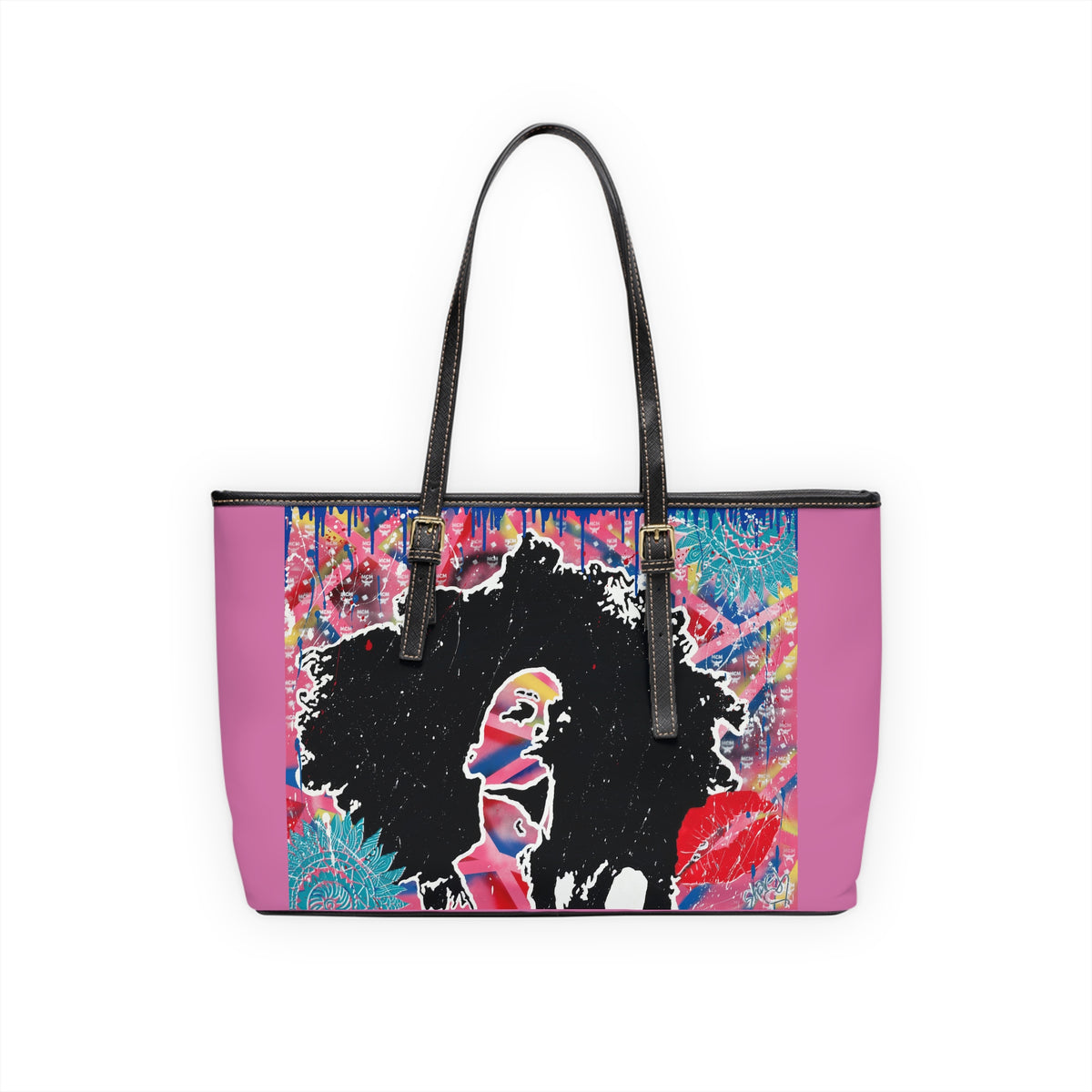 "Embodied " PU Leather Shoulder Bag