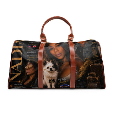 Nadia C Waterproof Travel Bag — Personalized Photo Pet & Portrait Duffle