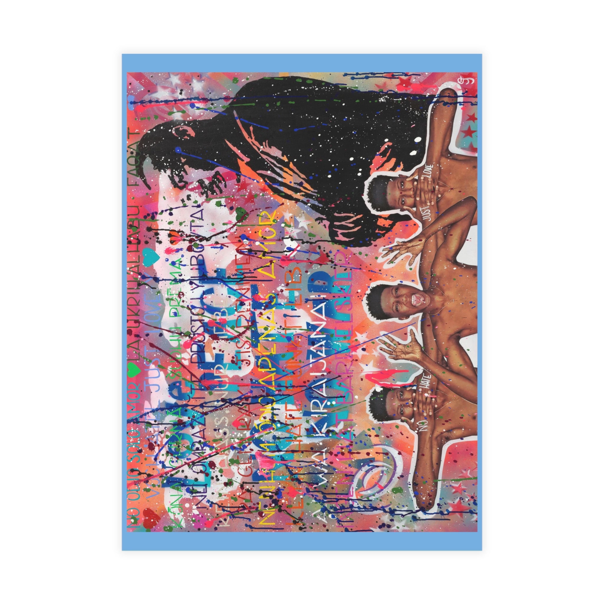 "No Hate Just Love" Postcard Bundles (envelopes included)