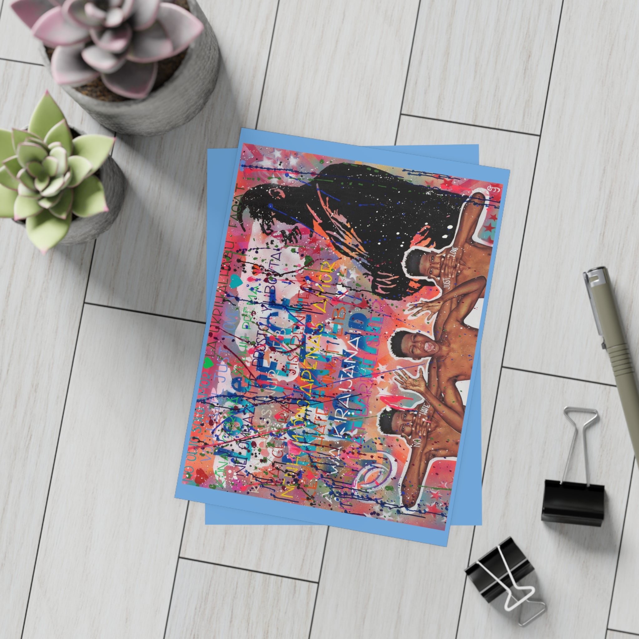 "No Hate Just Love" Postcard Bundles (envelopes included)