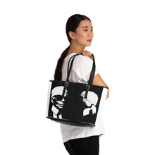 Load image into Gallery viewer, "Label Whore Karl Lagerfeld Tribute" PU Leather Shoulder Bag