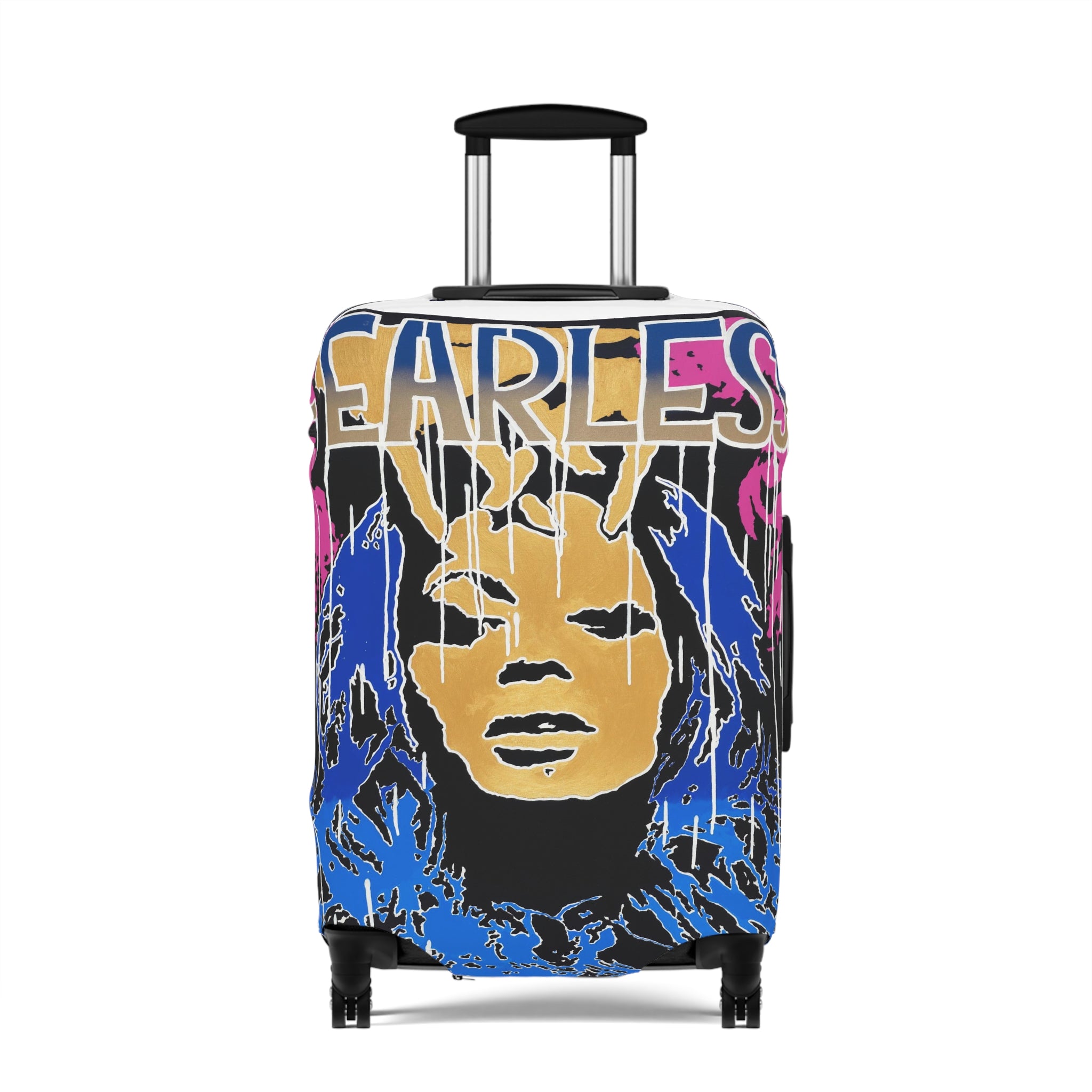 Fearless Luggage Cover — Bold Retro Travel Protector