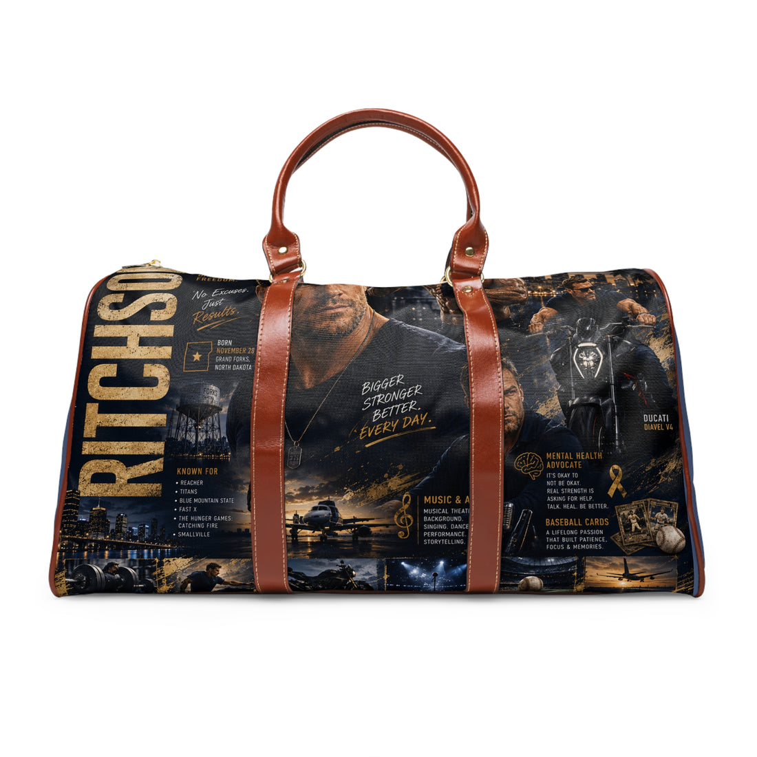 Alan RITCHSON Personalized 'Ritchson' Waterproof Travel Bag — Durable Duffel for Weekend Getaways & Gym