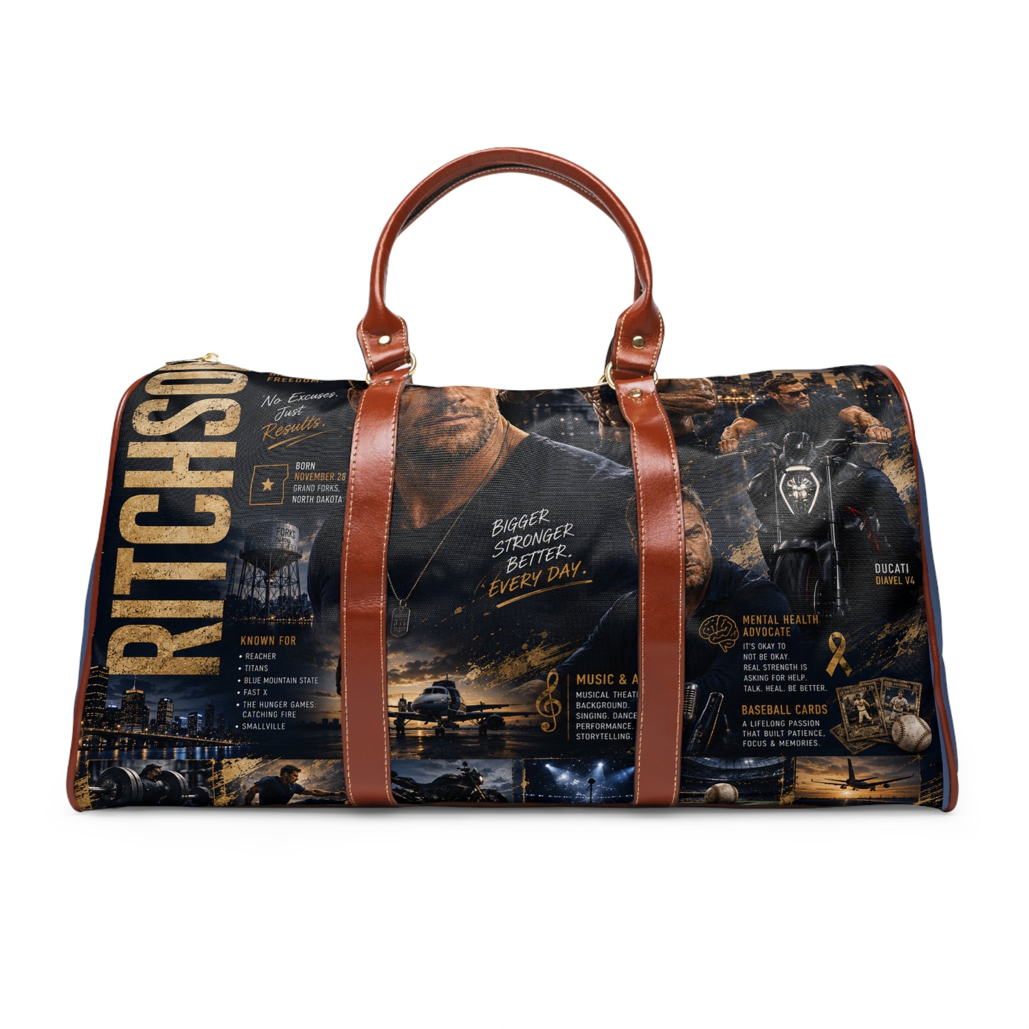 Alan RITCHSON Personalized 'Ritchson' Waterproof Travel Bag — Durable Duffel for Weekend Getaways & Gym