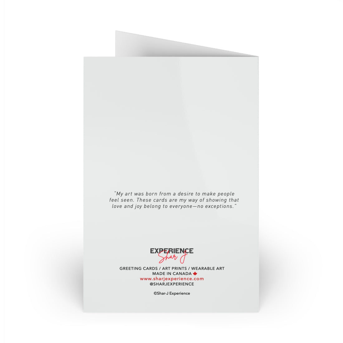 Greeting Card — Romantic Portrait Art Card (Single or 10‑Pack)