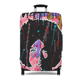 Pop Art Afro Portrait Luggage Cover – Colorful Graffiti Travel Protector