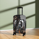 Luggage Cover - Urban Jazz Double Exposure Travel Suitcase Protector