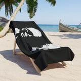 "Label Whore"  Beach Towel with Iconic Design