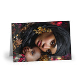 Greeting Card — Mother and Child Portrait Art Card (Single or 10-Pack)