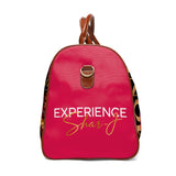 R&B Singer Monica Waterproof Travel Bag – Vintage Glam Collage Duffle (Atlanta & Music Theme)