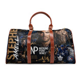 Stephen Amell Collage Waterproof Travel Bag — Nocking Point Wines Duffle for Fans