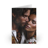 Romantic Couple Greeting Card – Intimate Photo Art Card (1 or 10-Pack)