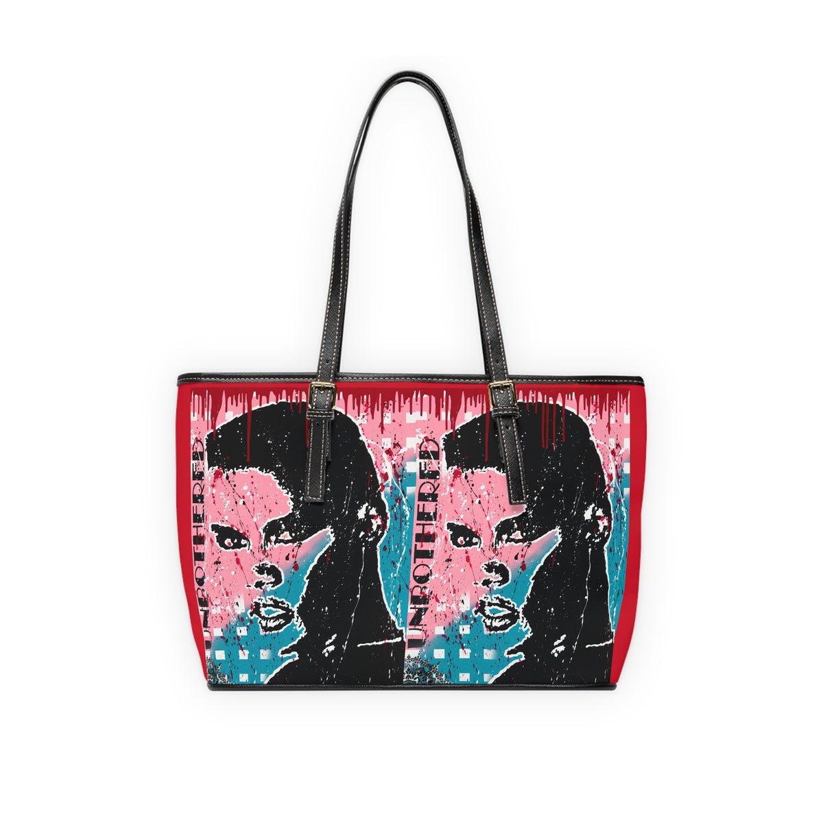 "Unbothered Tribute To Grace Jones" PU Leather Shoulder Bag