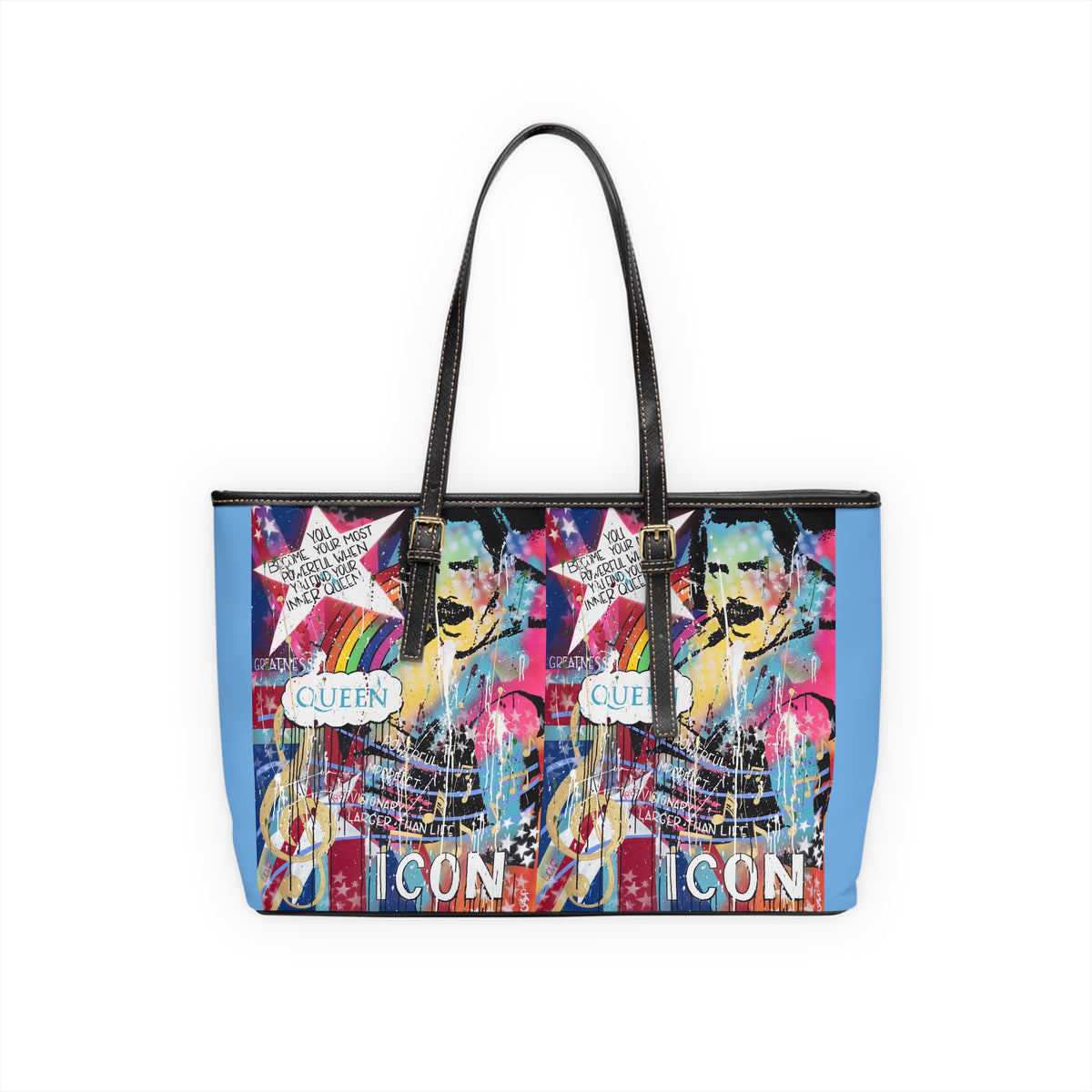 "Find Your Inner Queen-Freddie  Mercury" PU Leather Shoulder Bag