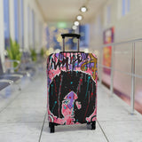 Pop Art Afro Portrait Luggage Cover – Colorful Graffiti Travel Protector