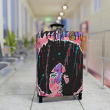 Pop Art Afro Portrait Luggage Cover – Colorful Graffiti Travel Protector