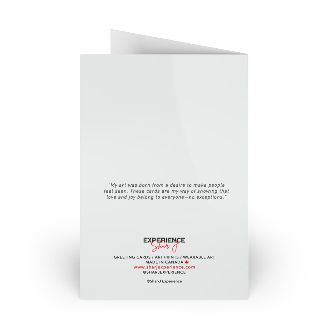 Romantic Couple Greeting Card – Intimate Photo Art Card (1 or 10-Pack)