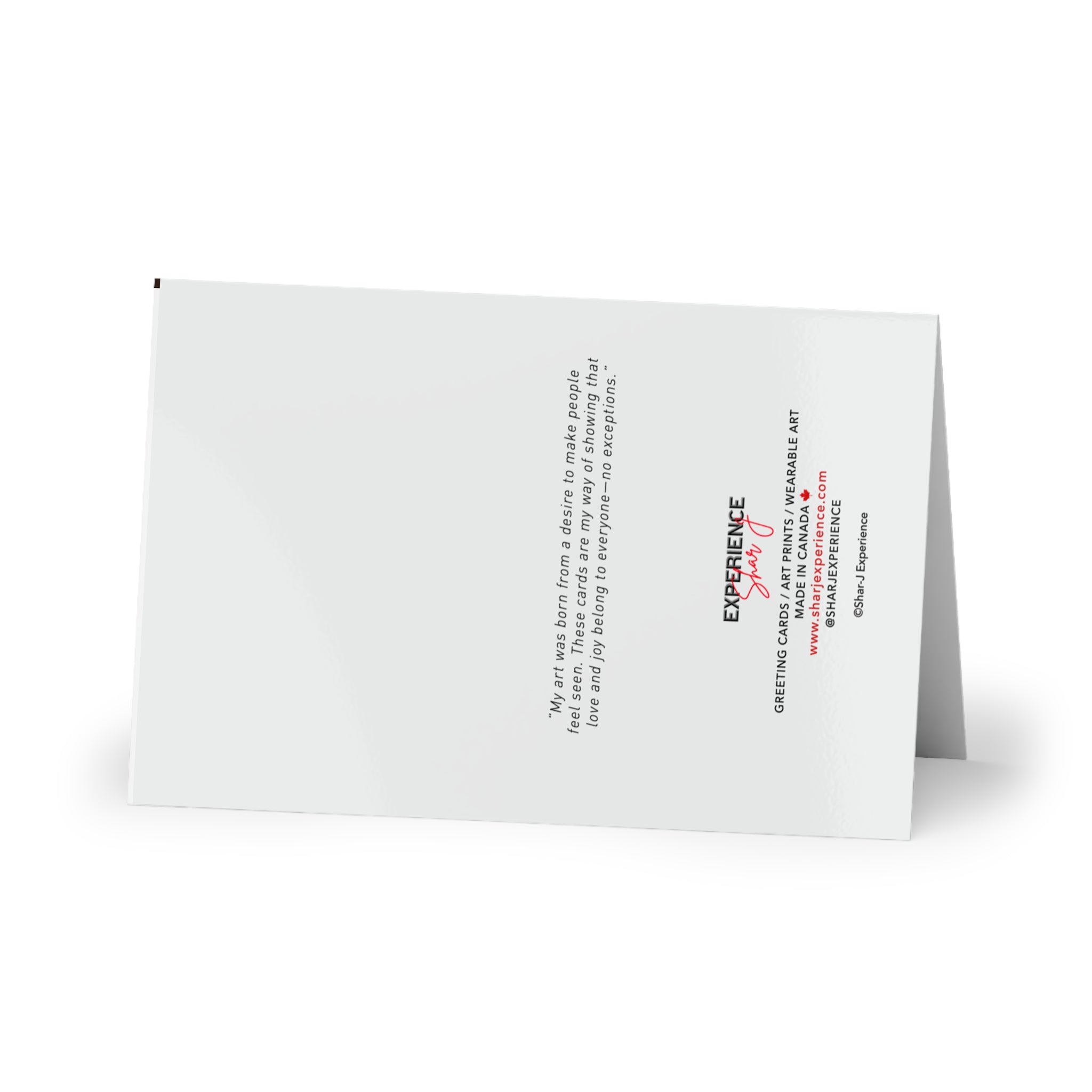 Romantic Portrait Greeting Card — Intimate Couple Art Card (1 or 10 pcs)