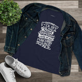 "Saying F*CK Off Is My Passive Aggressive Way Of Not Punching You In The Face" Women's Premium Tee