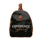 JULY BLACK Waterproof Travel Bag — Stylish Black Heritage Portrait Weekend Duffle