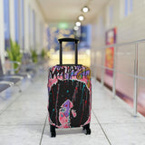 Pop Art Afro Portrait Luggage Cover – Colorful Graffiti Travel Protector
