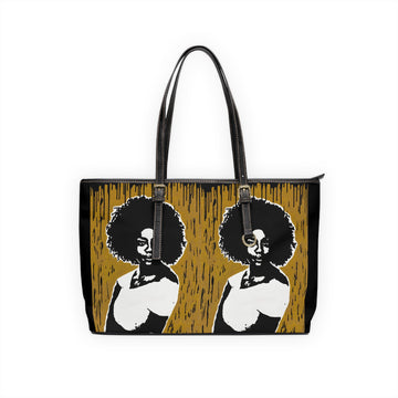 "Viola Davis Gold Series Tribute" PU Leather Shoulder Bag