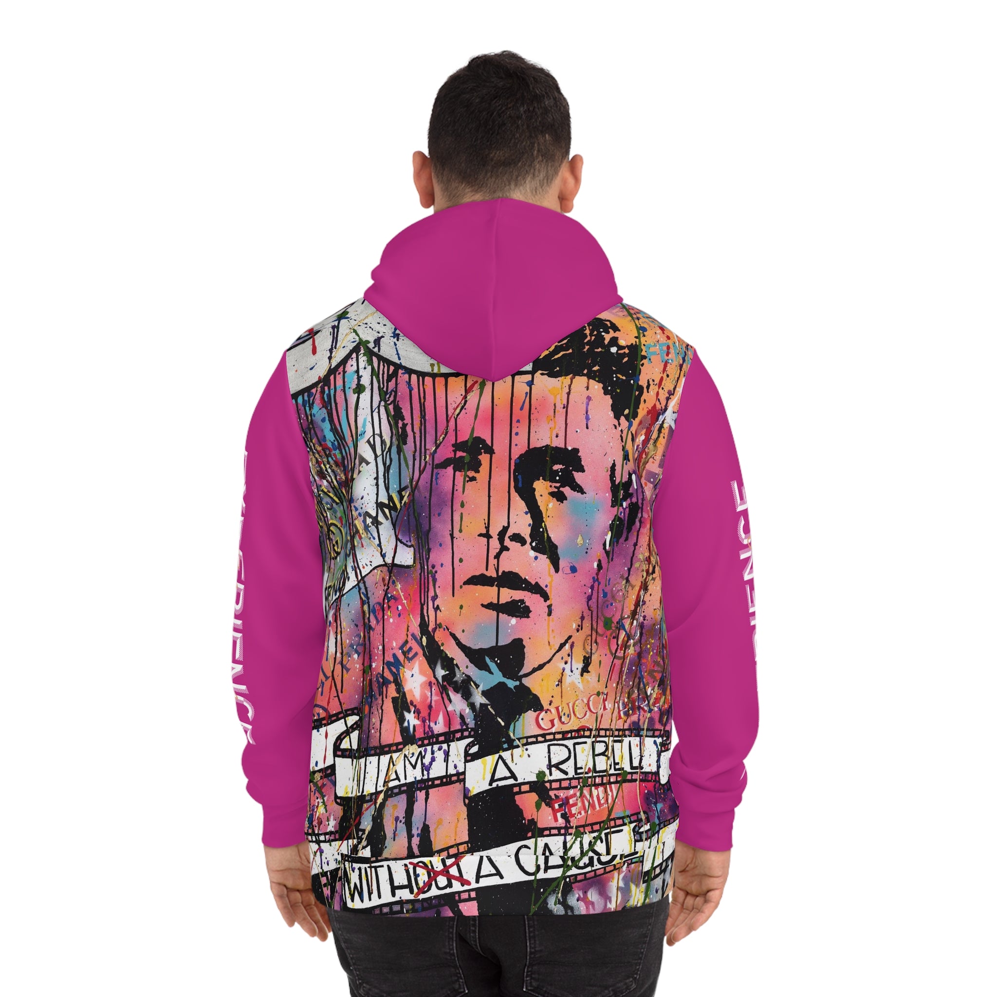 "Rebel With A Cause" AOP Fashion Hoodie