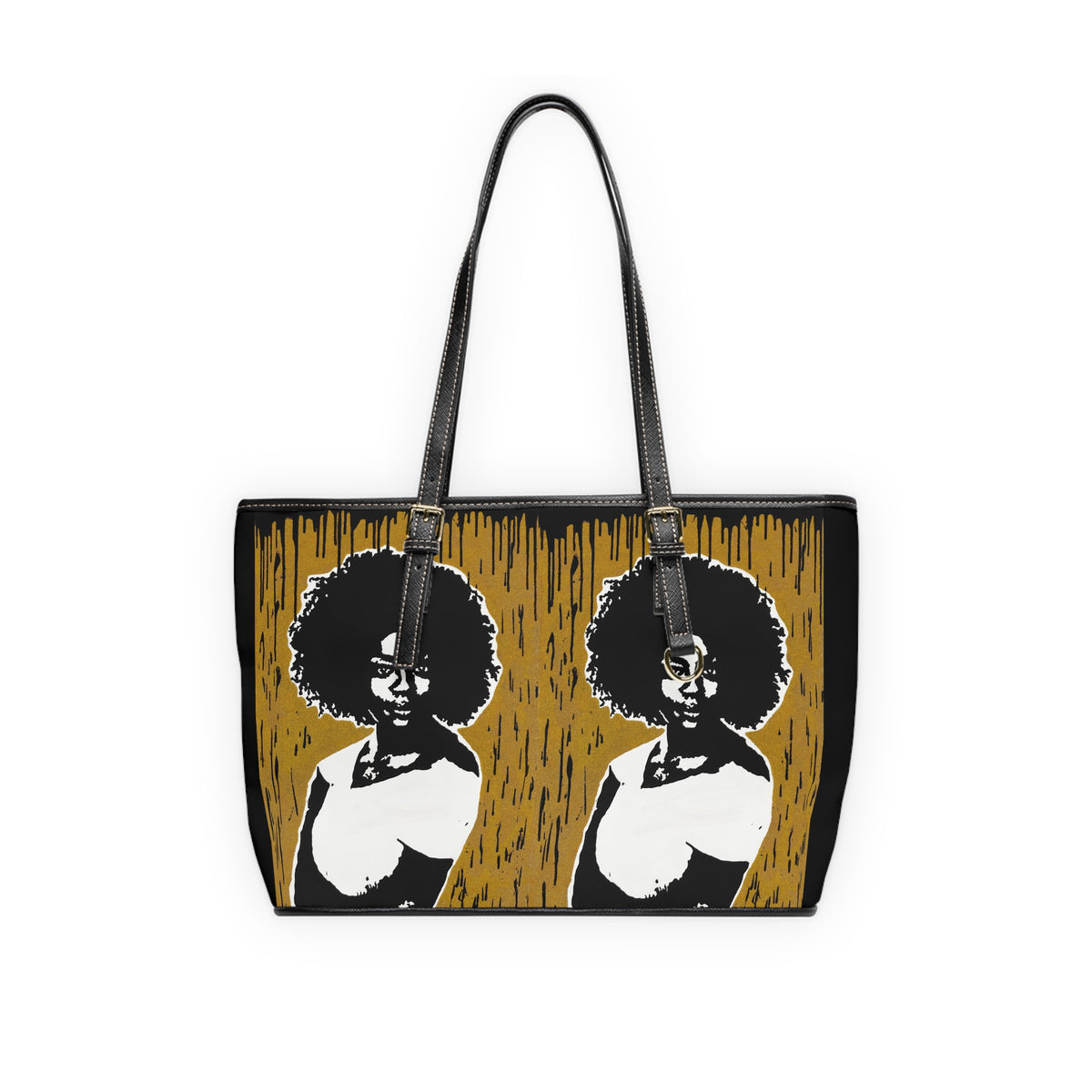 "Viola Davis Gold Series Tribute" PU Leather Shoulder Bag