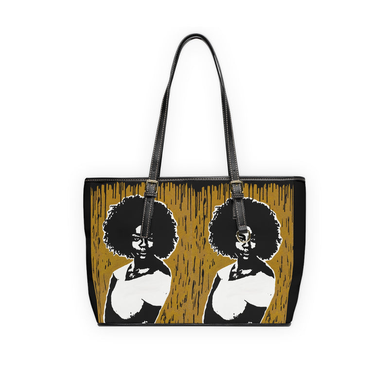 "Viola Davis Gold Series Tribute" PU Leather Shoulder Bag