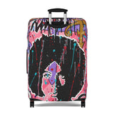 Pop Art Afro Portrait Luggage Cover – Colorful Graffiti Travel Protector