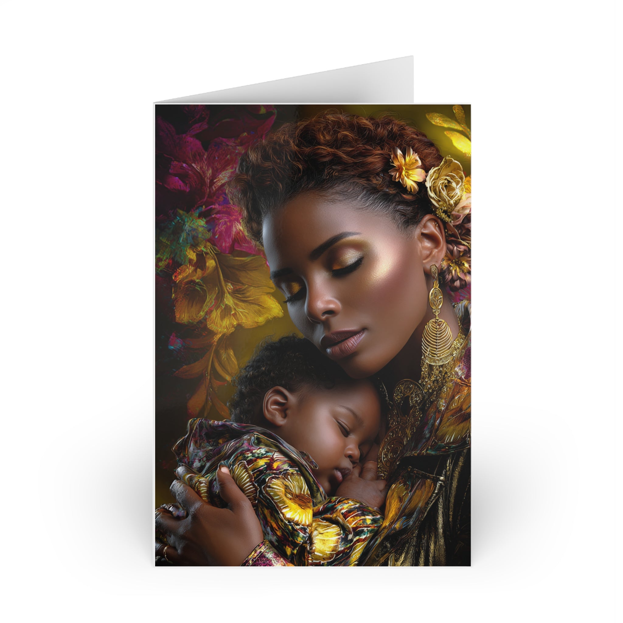 Greeting Card — Mother and Child Art Print Sympathy/Thinking of You Card