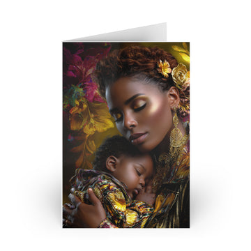 Greeting Card — Mother and Child Art Print Sympathy/Thinking of You Card