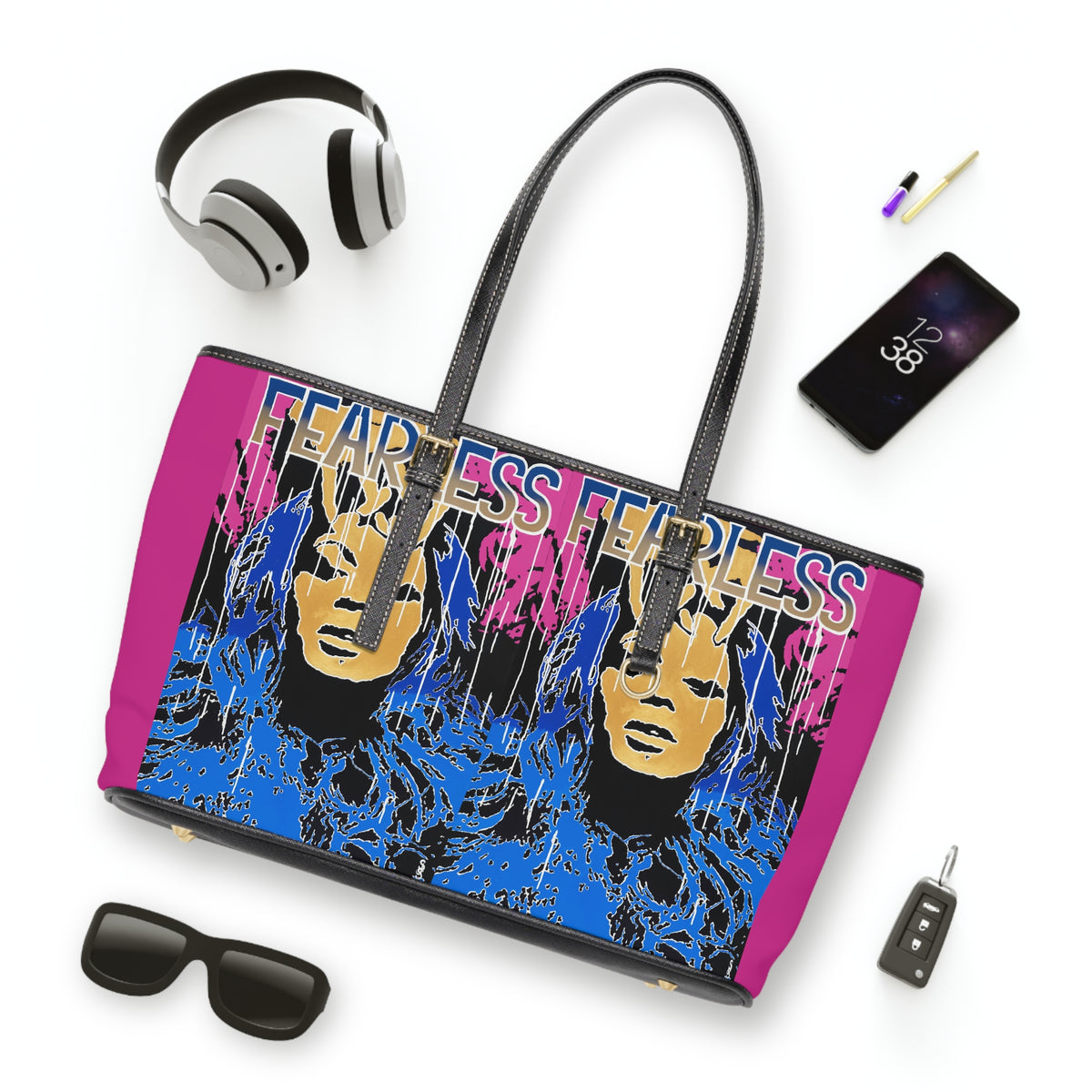 "Fearless -Beyonce Tribute" PU Leather Shoulder Bag