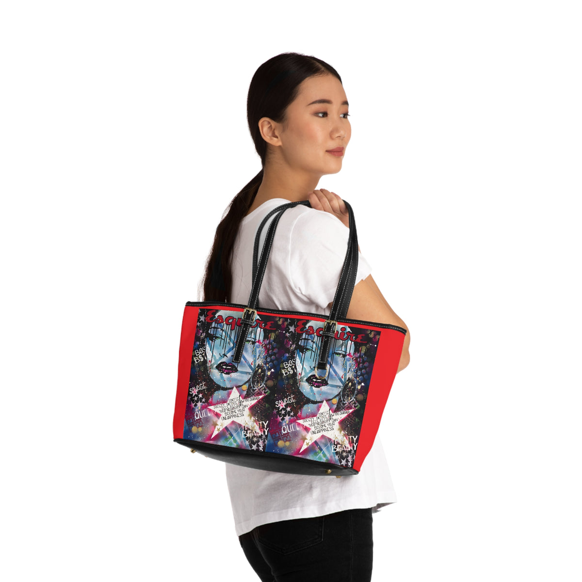 "Be The Boss -Rihanaa Tribute" PU Leather Shoulder Bag