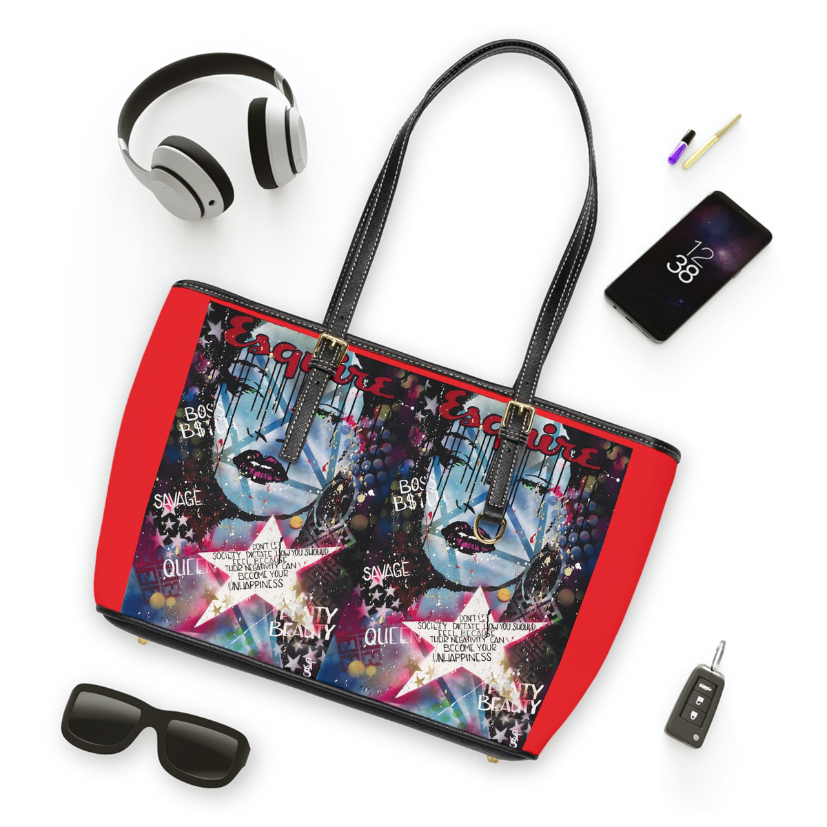 "Be The Boss -Rihanaa Tribute" PU Leather Shoulder Bag