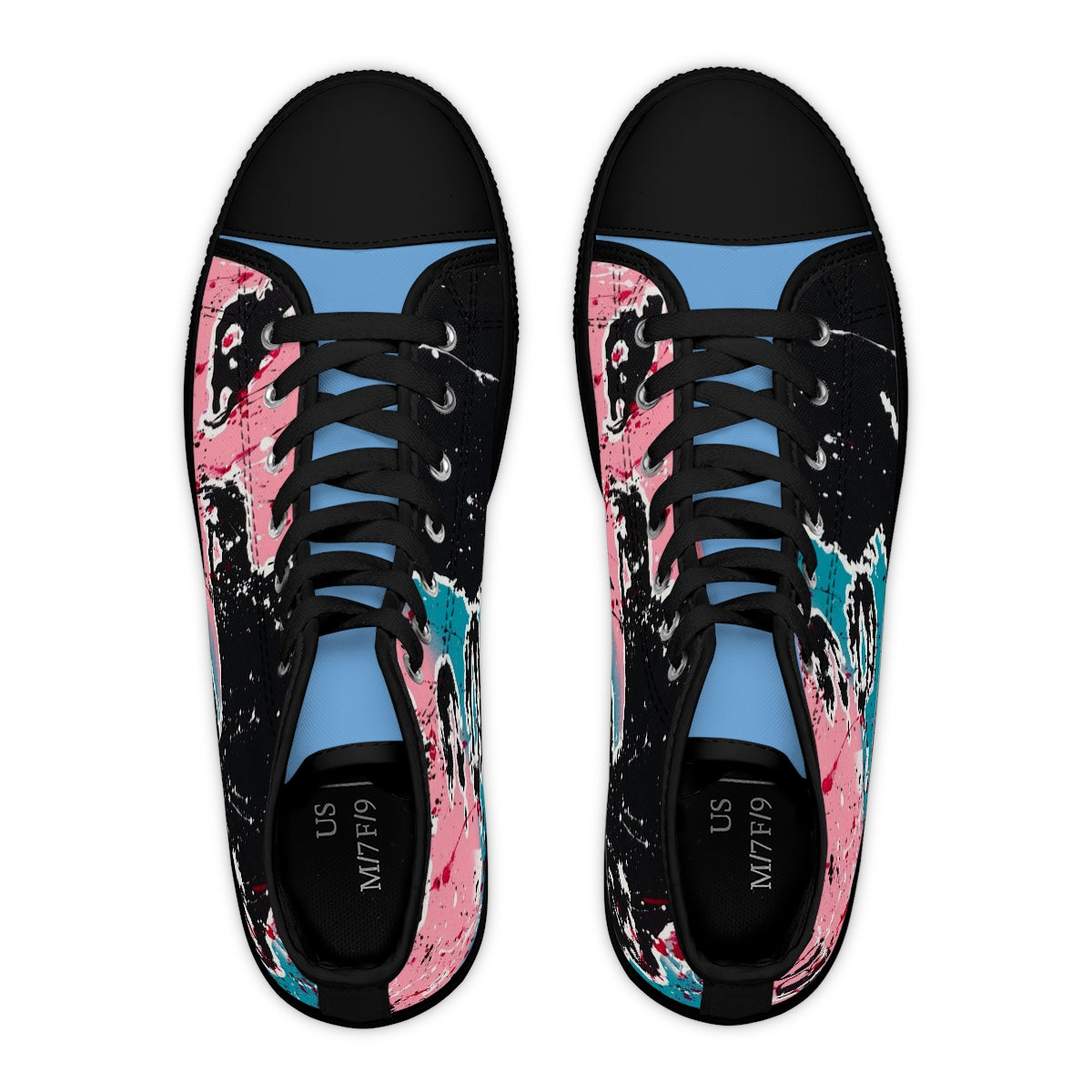 "Unbothered Inspired By Grace Jones"  Women's High Top Sneakers