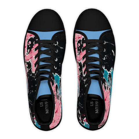 "Unbothered Inspired By Grace Jones"  Women's High Top Sneakers