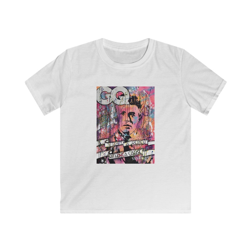 "Rebel With A Cause" Kids Softstyle Tee