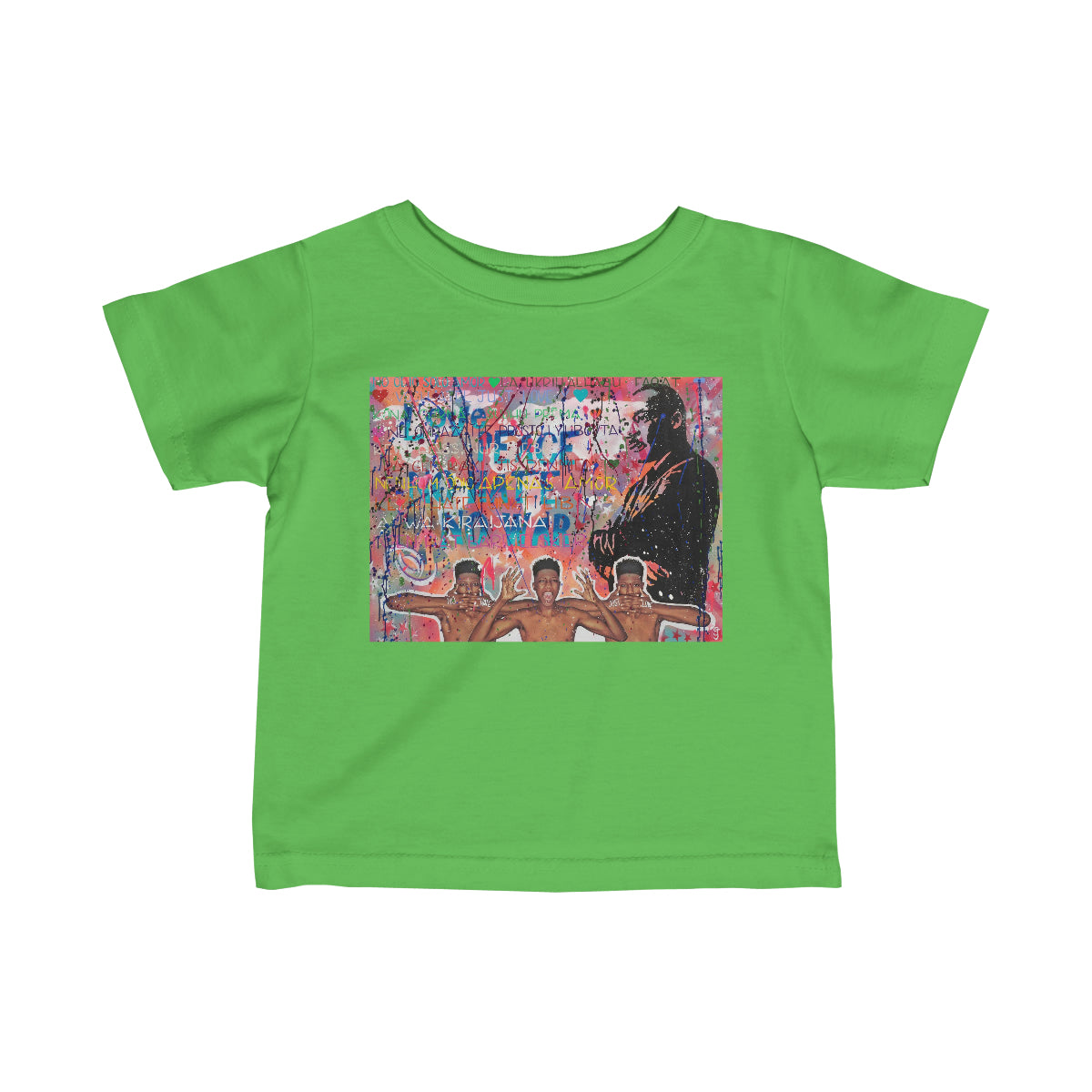 "No Hate Just Love" Infant Fine Jersey Tee