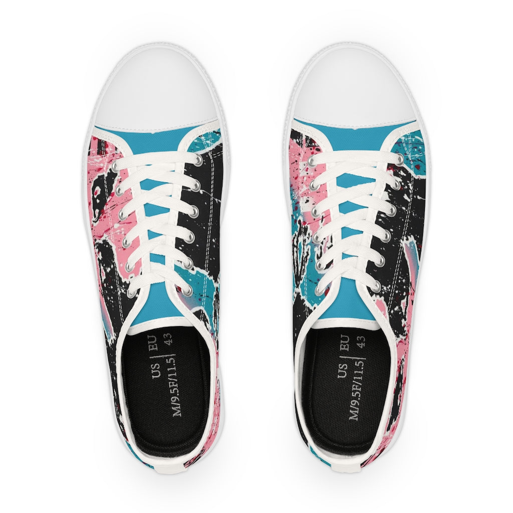 "Unbothered Inspired By Grace Jones" Men's Low Top Sneakers