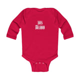 "100% Melanin" Infant Long Sleeve Bodysuit
