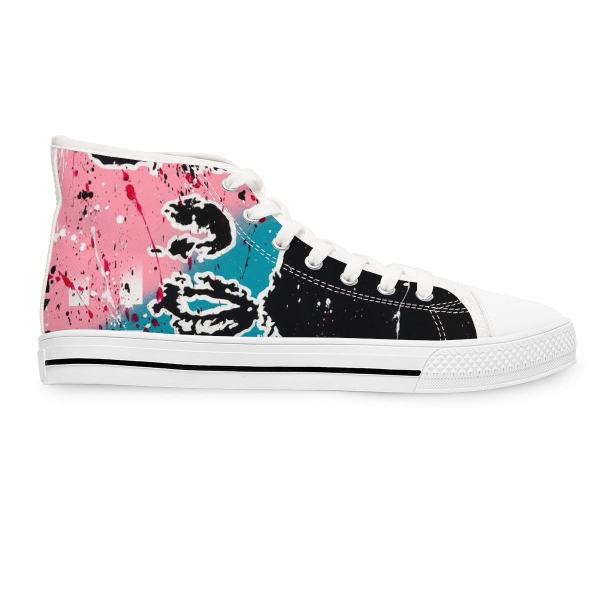 "Unbothered Inspired By Grace Jones"  Women's High Top Sneakers