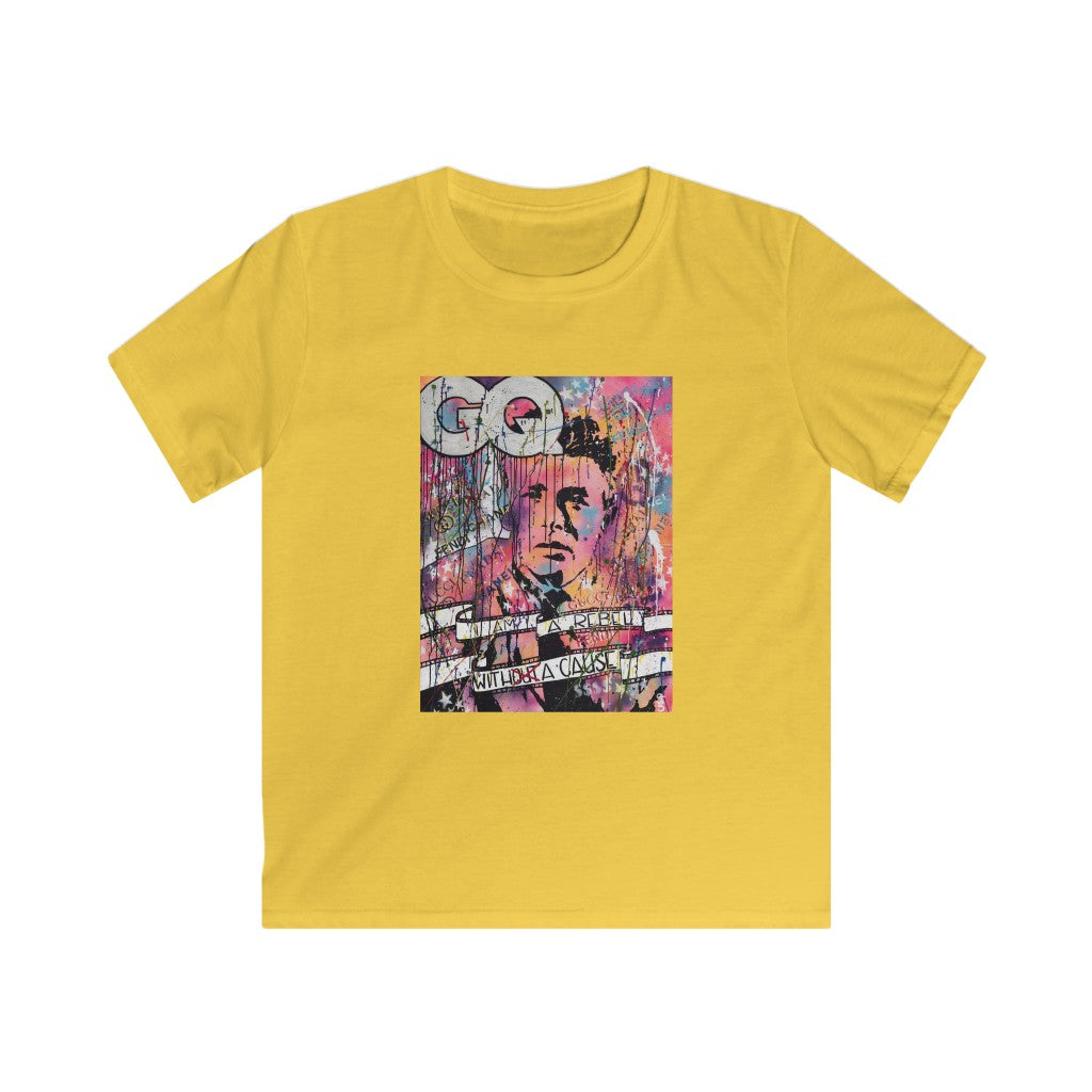 "Rebel With A Cause" Kids Softstyle Tee